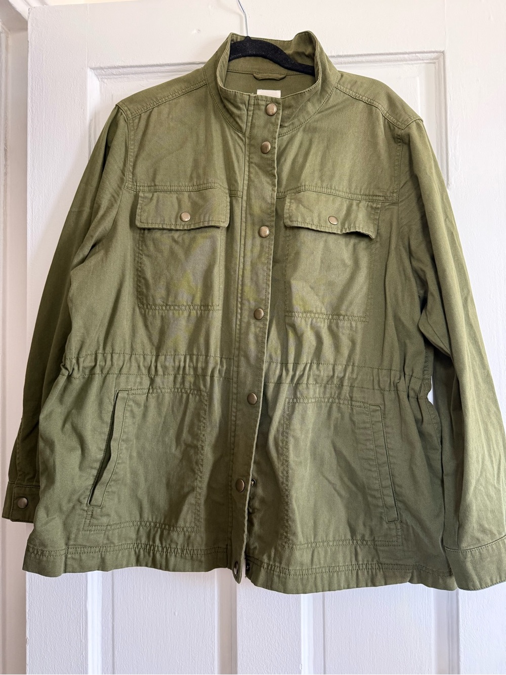 GAP Olive Green Utility Jacket with Snaps